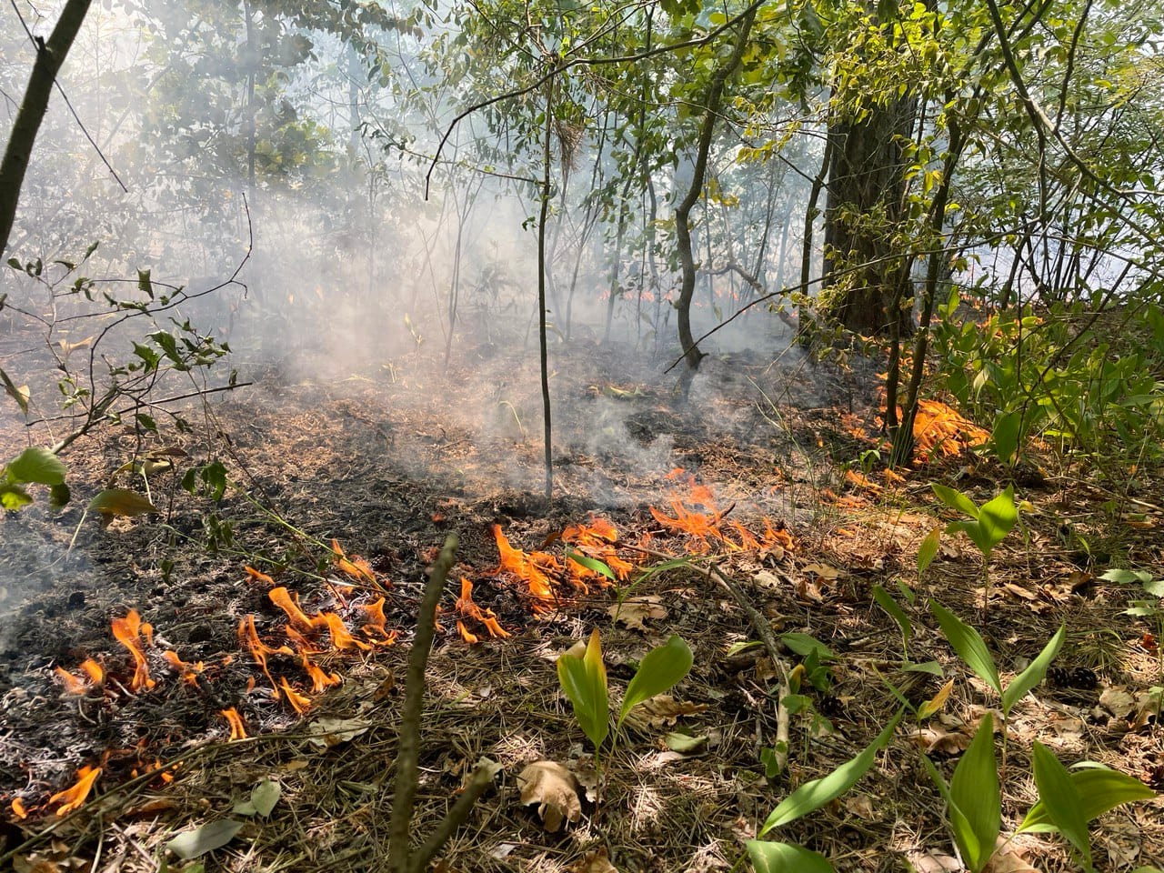 Пожежа після обстрілу!