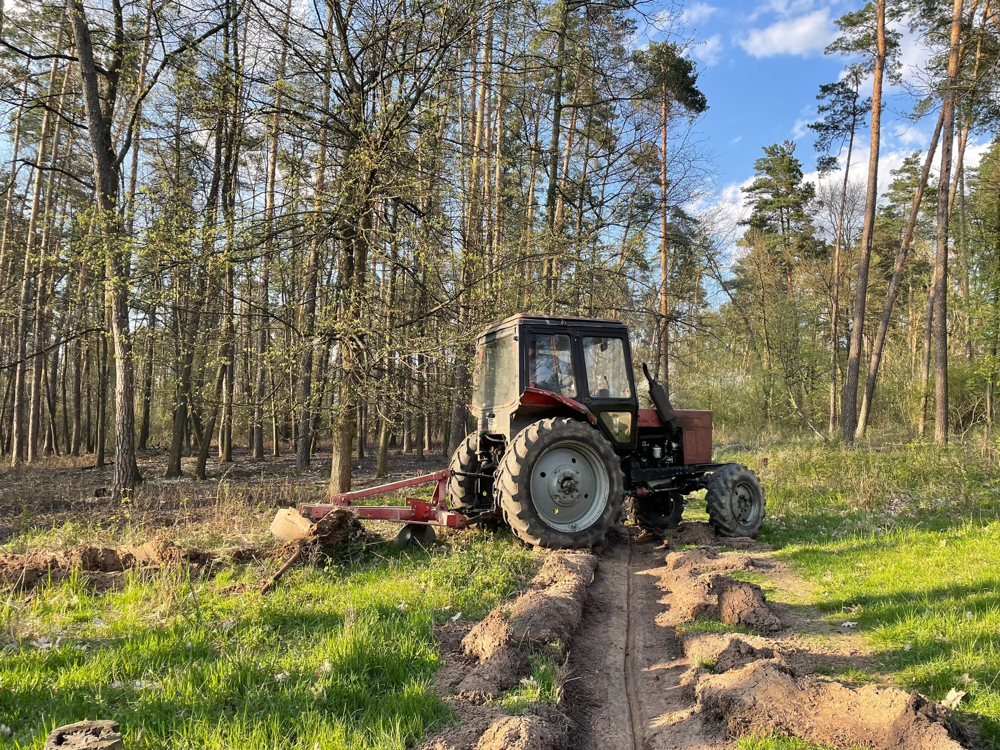Виявлено та ліквідовано перші спалахи пожеж на території лісового фонду Боярської ЛДС!